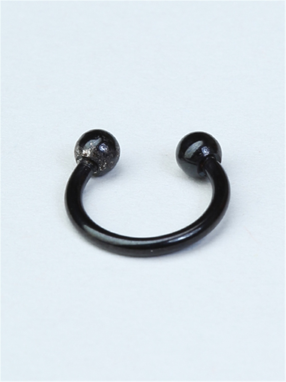 Düz Yarımay Siyah Piercing