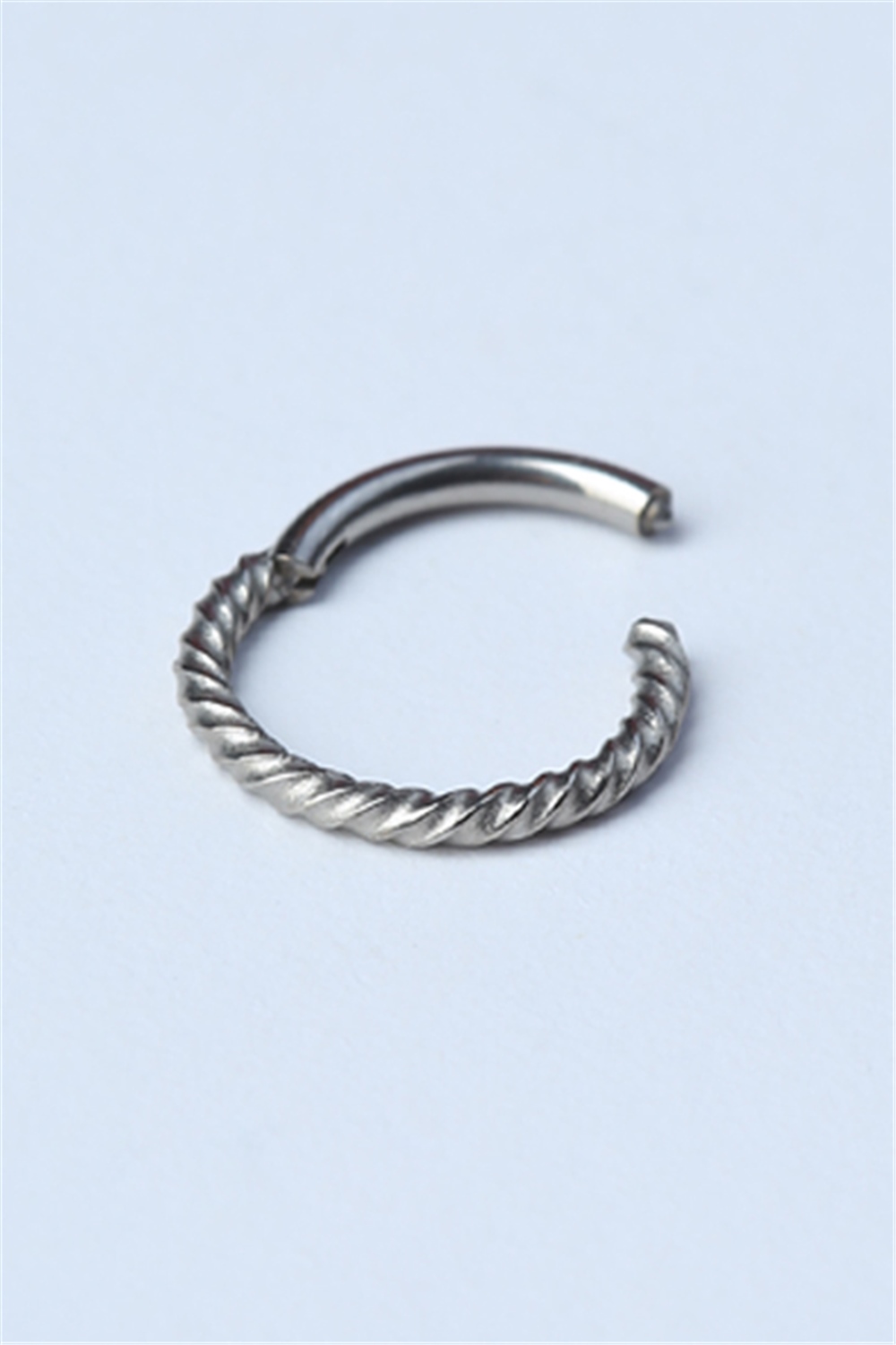 Hasır Gizli Kilit Küçük Boy Halka Silver Piercing
