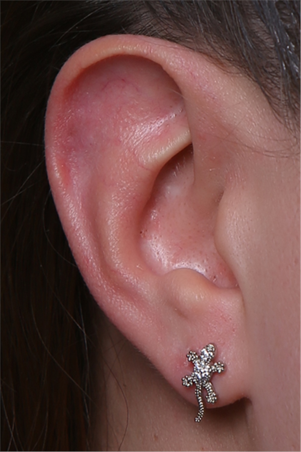Kertenkele Silver Piercing