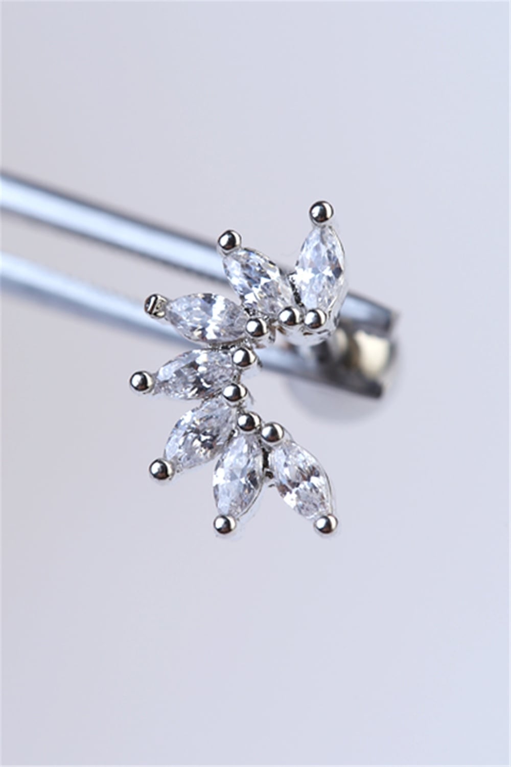 Kıvrak Markiz Silver Piercing