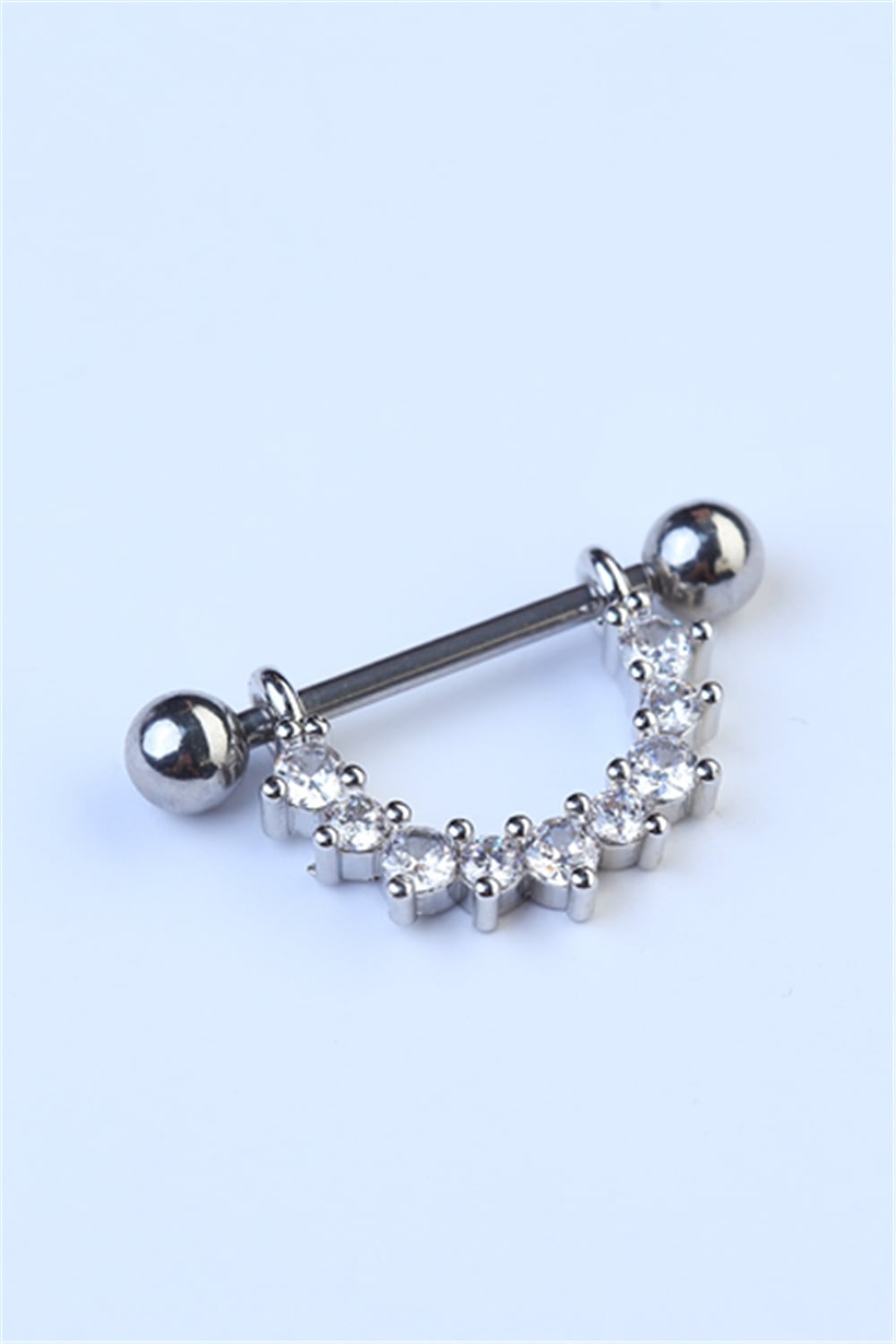 Nipple Sallantı Gerdan Silver Piercing