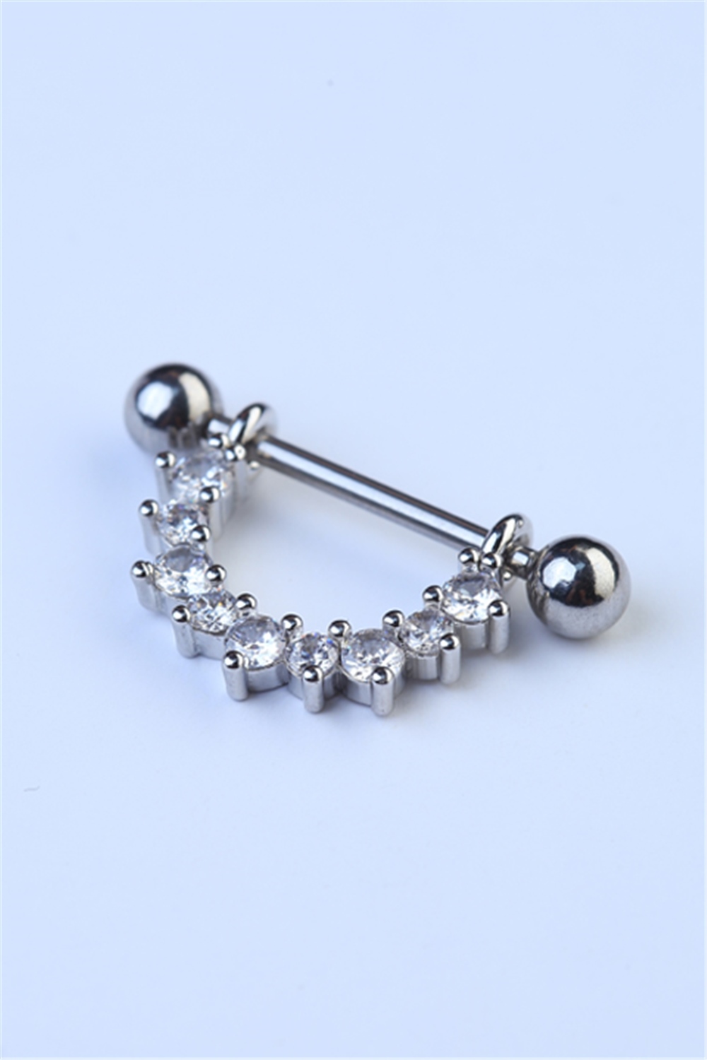 Nipple Sallantı Gerdan Silver Piercing