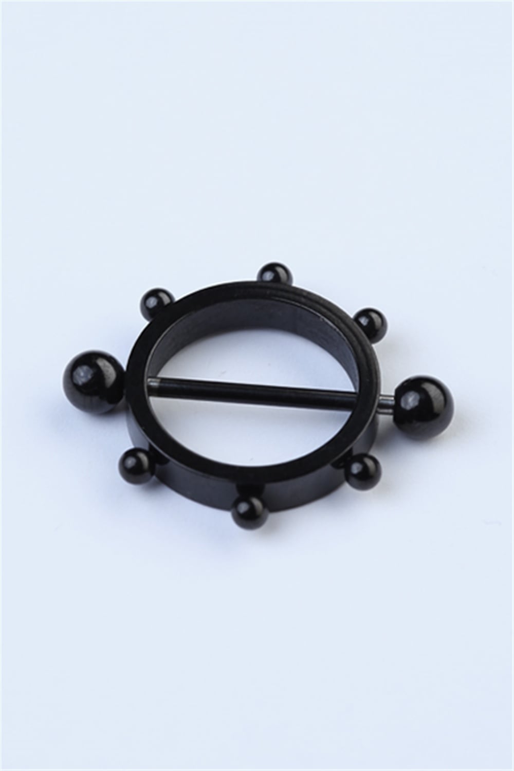 Nipple Yuvarlak Siyah Piercing