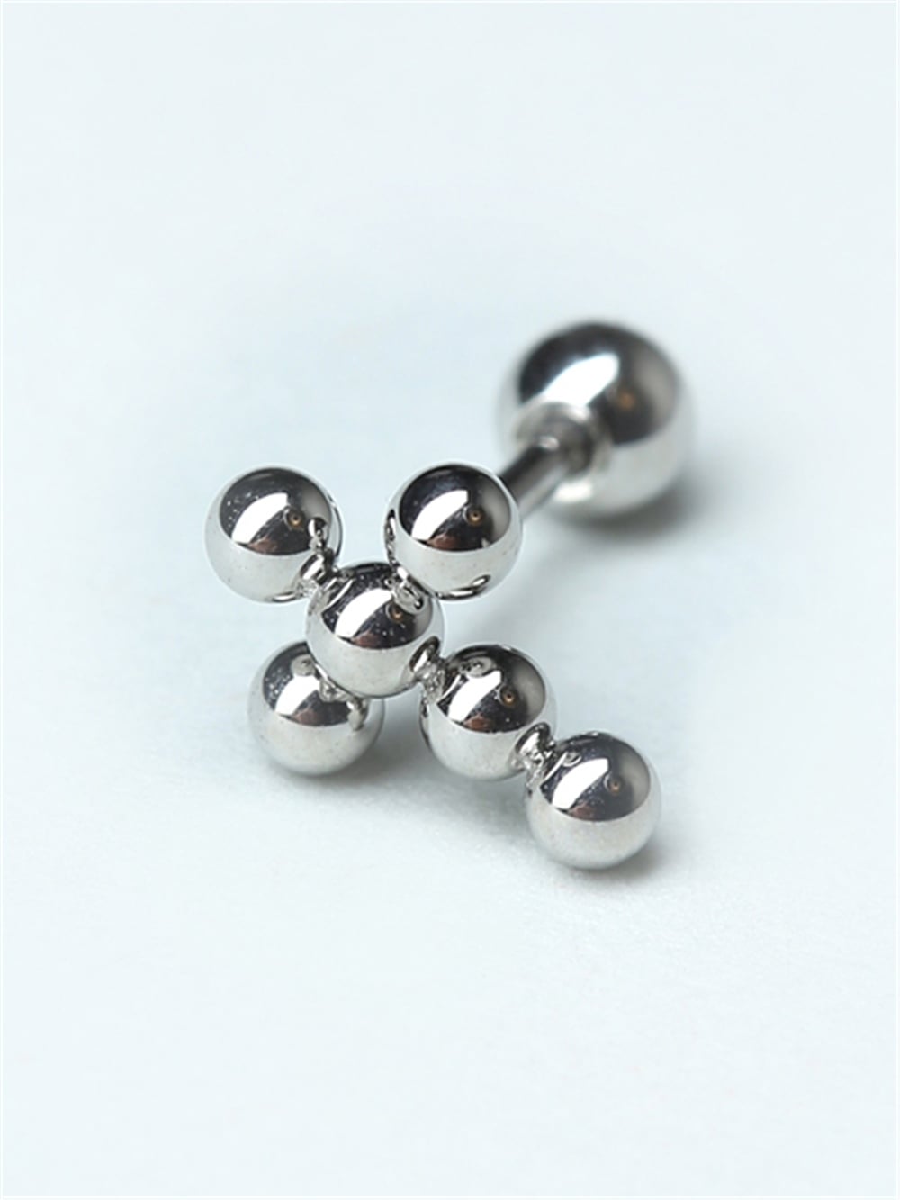 Nokta Haç Silver Piercing