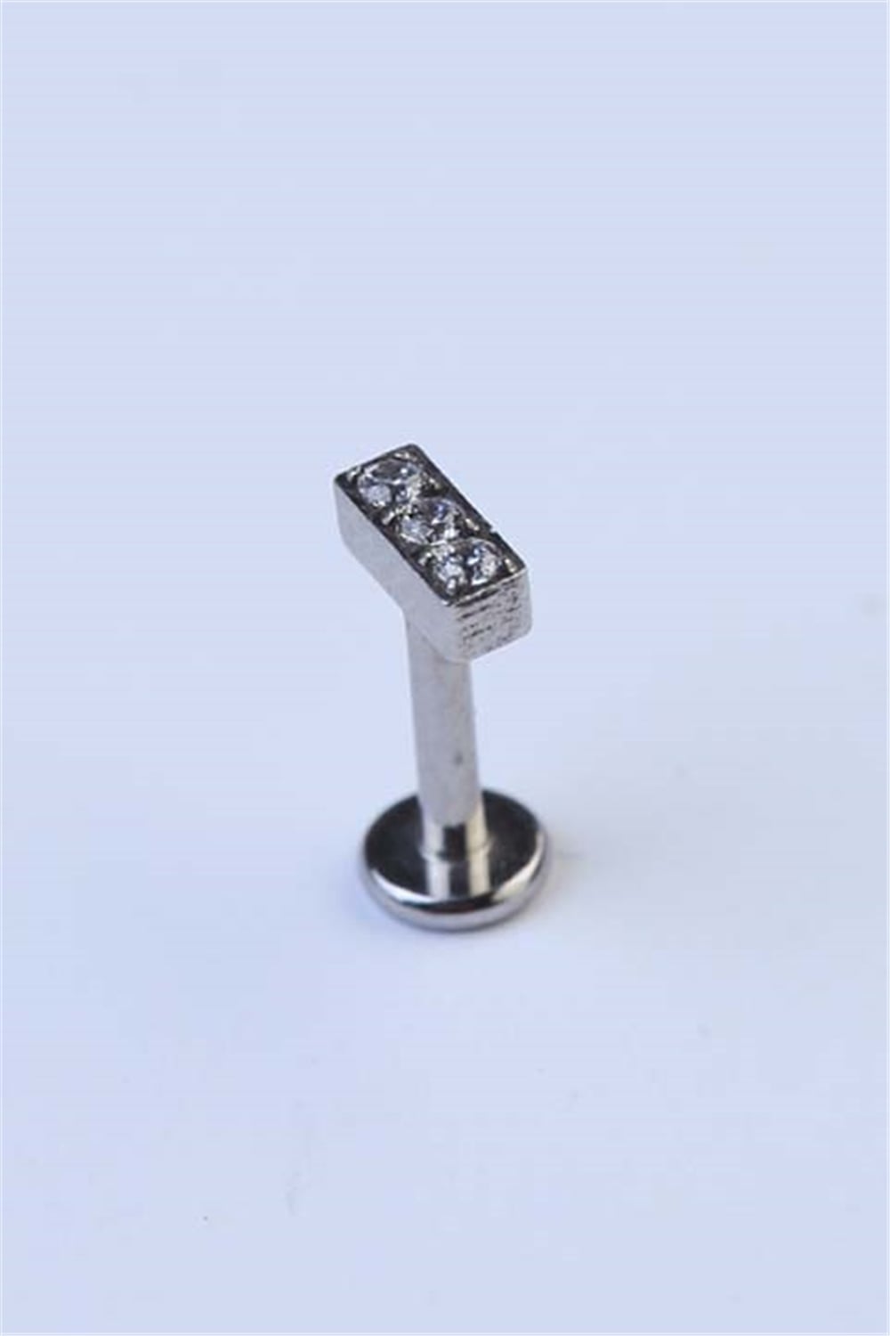Parça Taş Baget Labret Silver Piercing