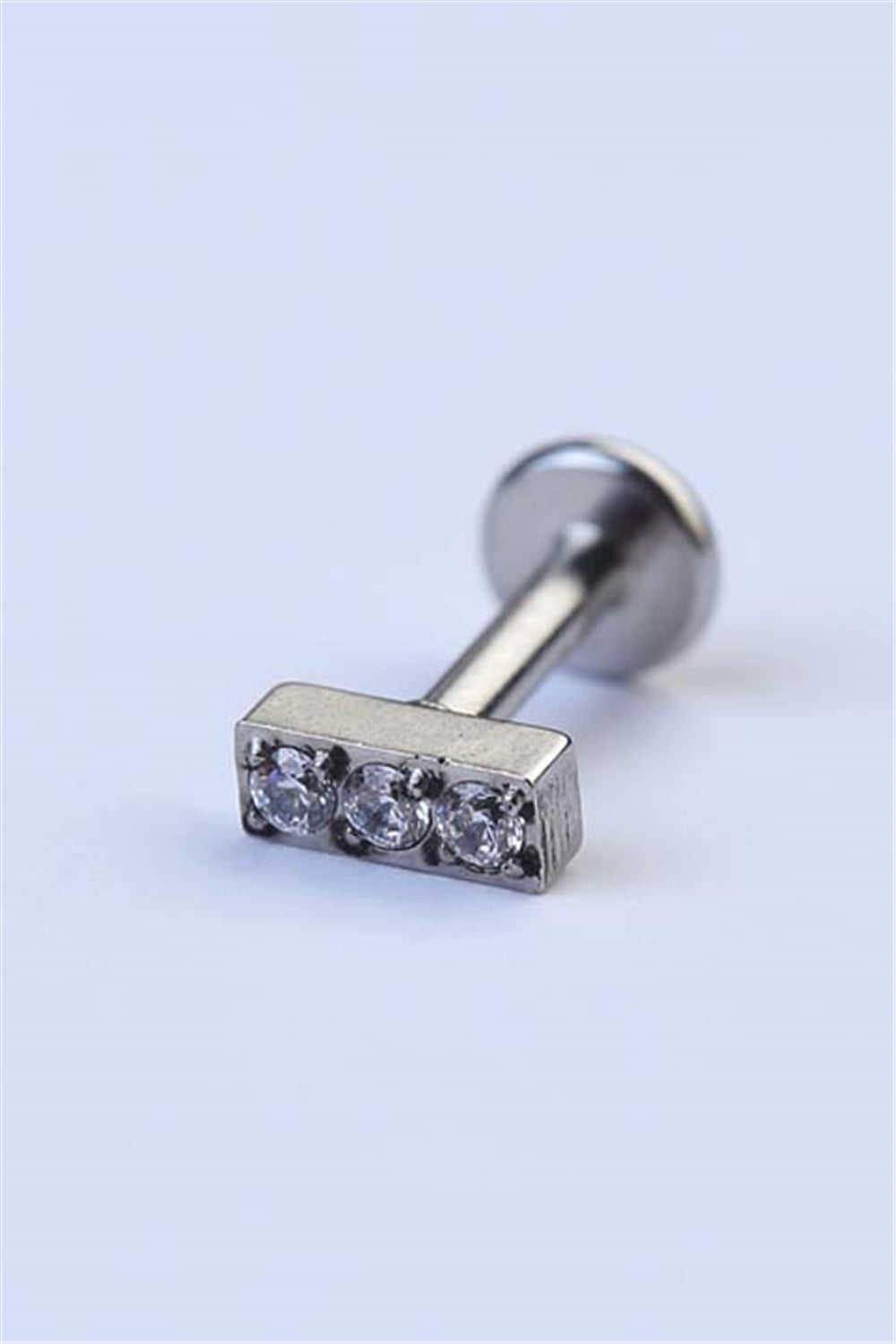 Parça Taş Baget Labret Silver Piercing