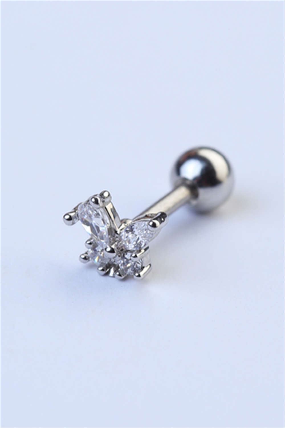 Sabit Kelebek Silver Piercing
