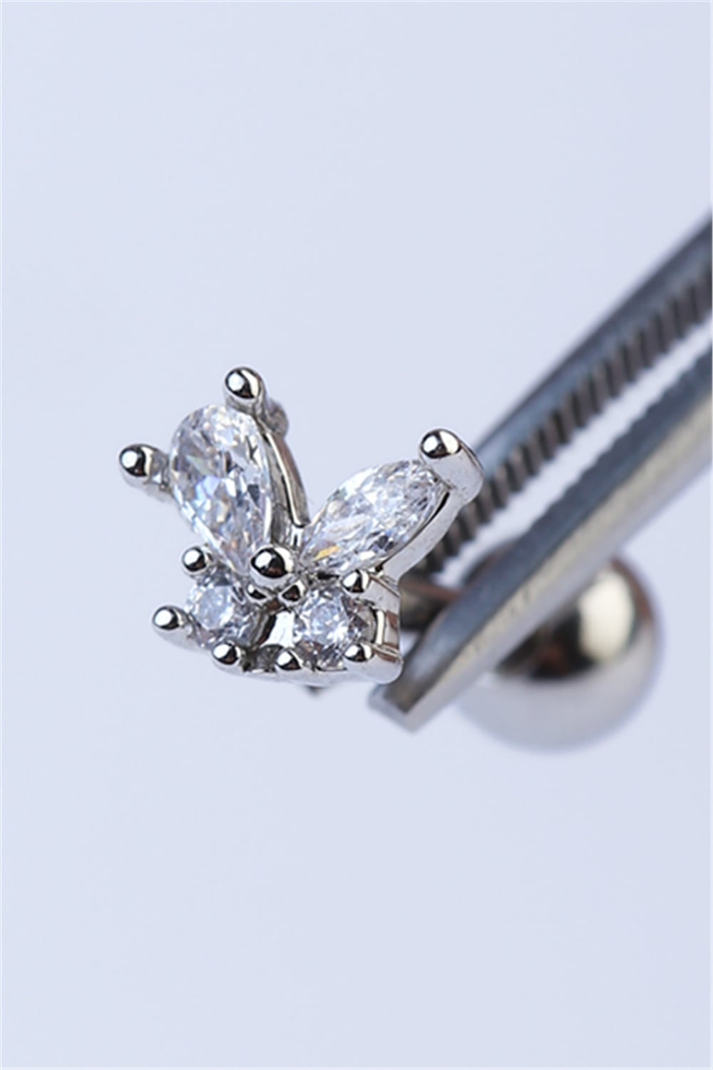 Sabit Kelebek Silver Piercing