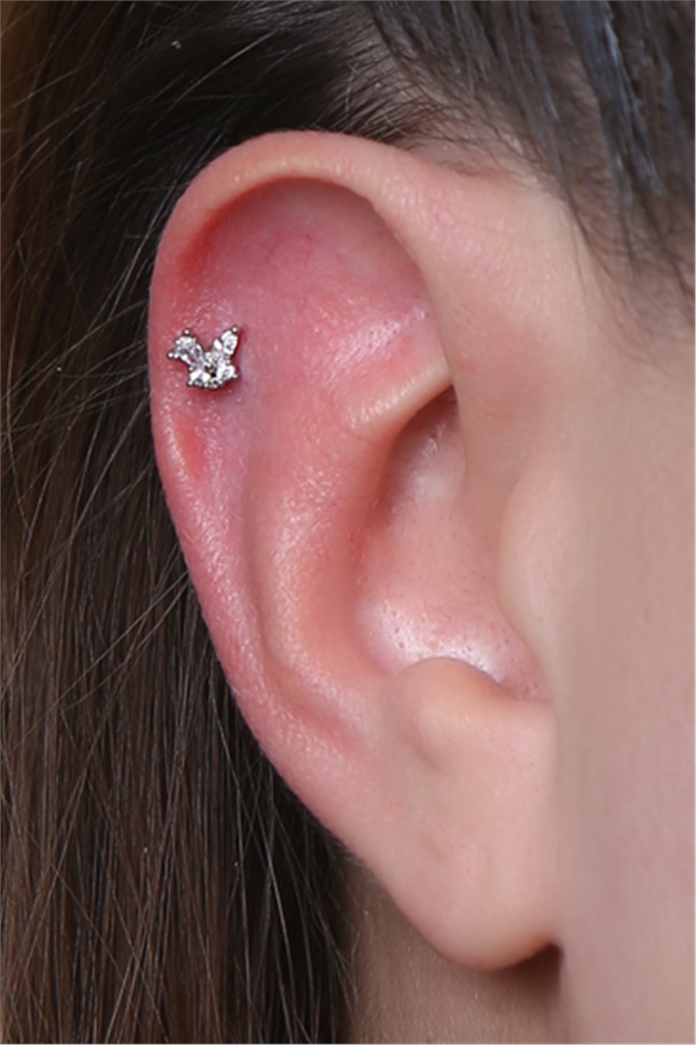 Sabit Kelebek Silver Piercing