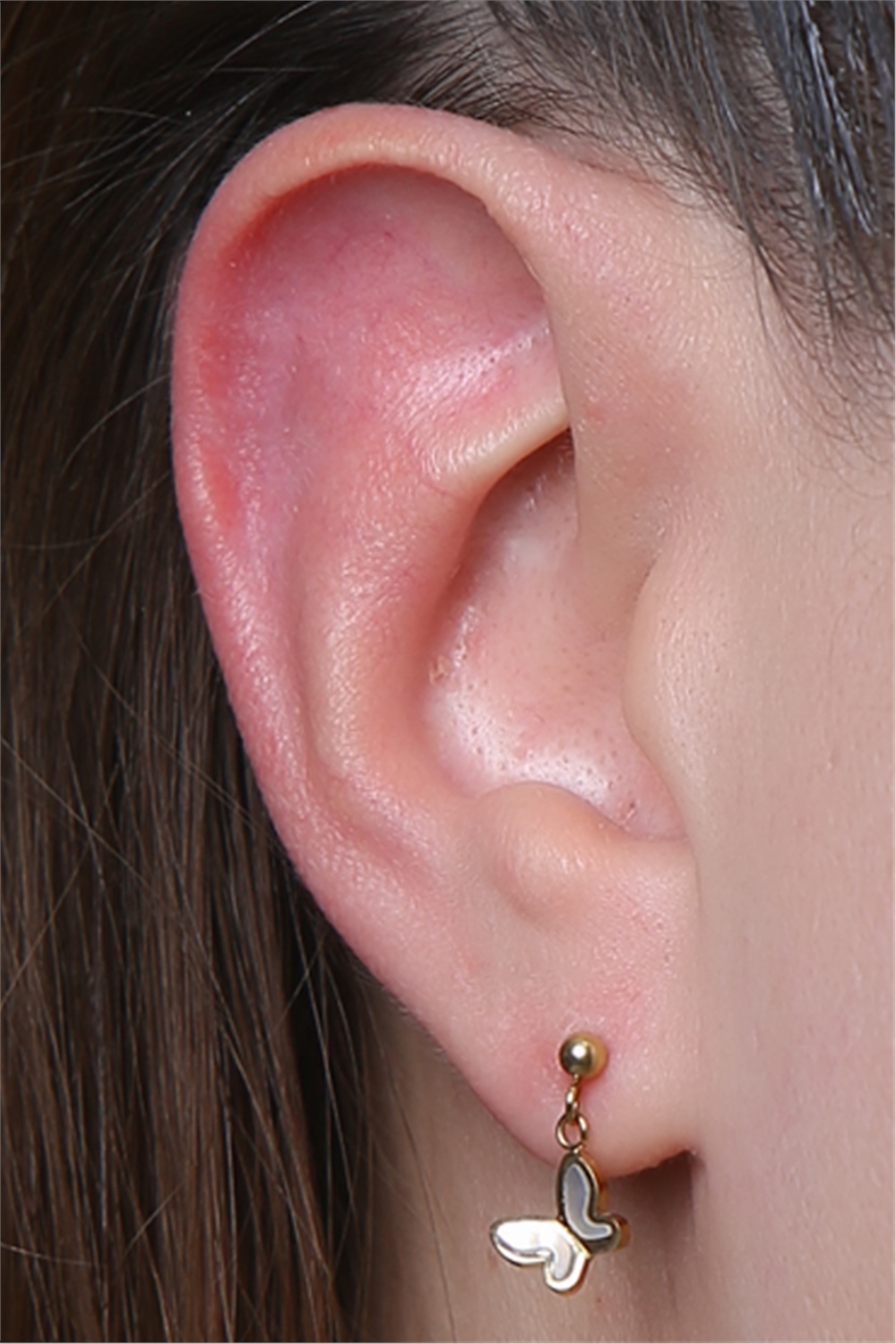 Sallantı Kelebek Gold Piercing