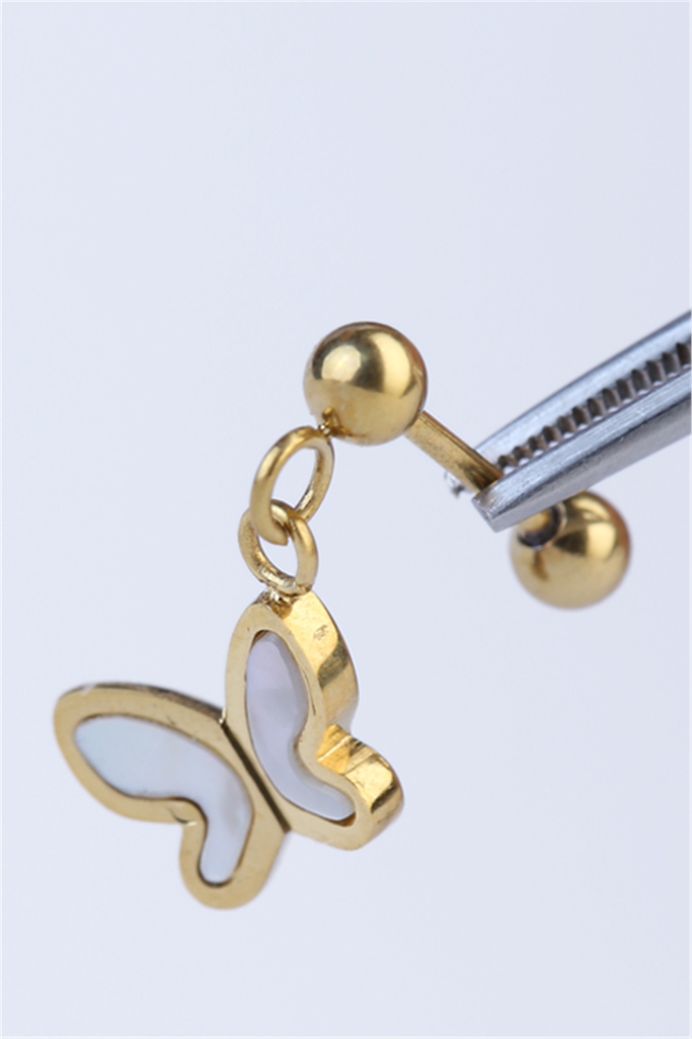 Sallantı Kelebek Gold Piercing