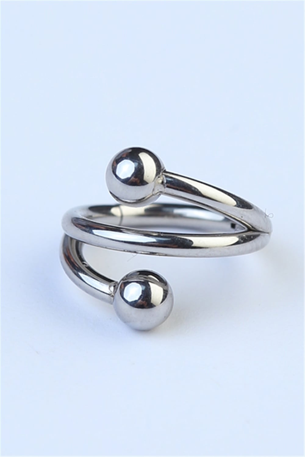 Sarmal Gizli Kilit Halka Silver Piercing