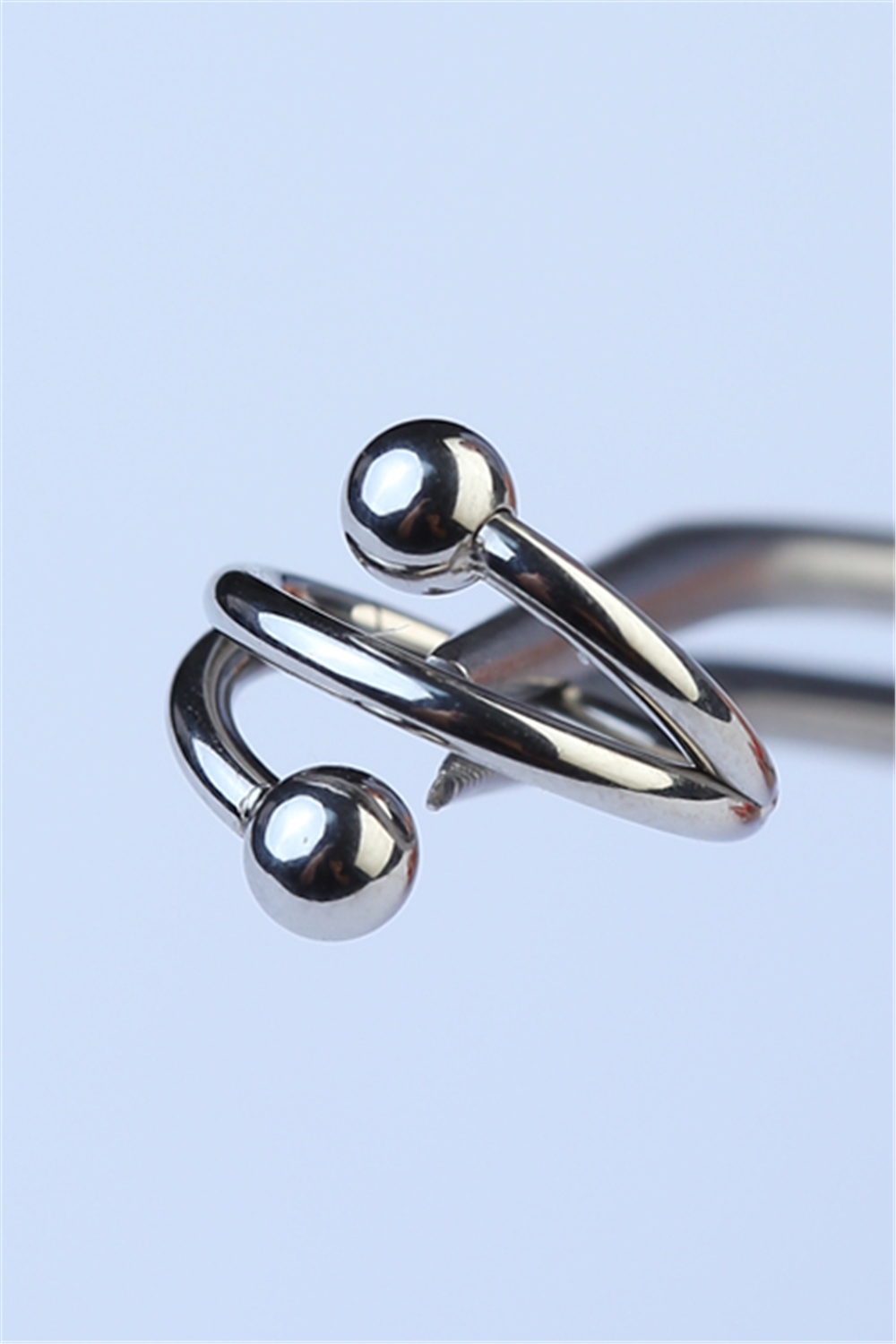 Sarmal Gizli Kilit Halka Silver Piercing