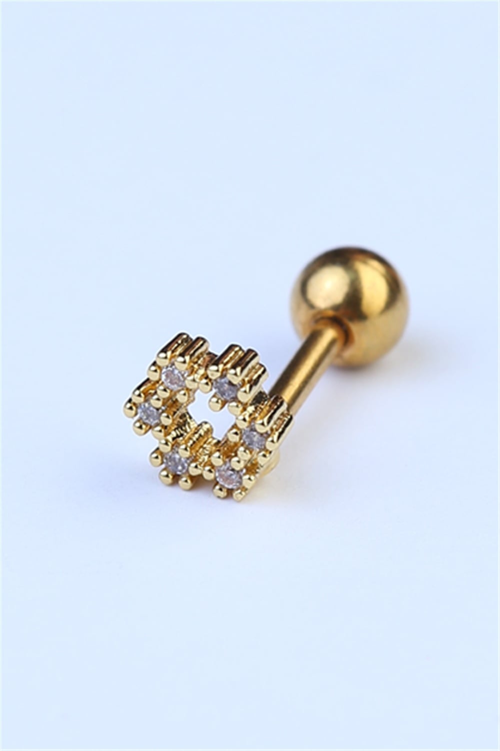 Taç Çiçek Gold Piercing