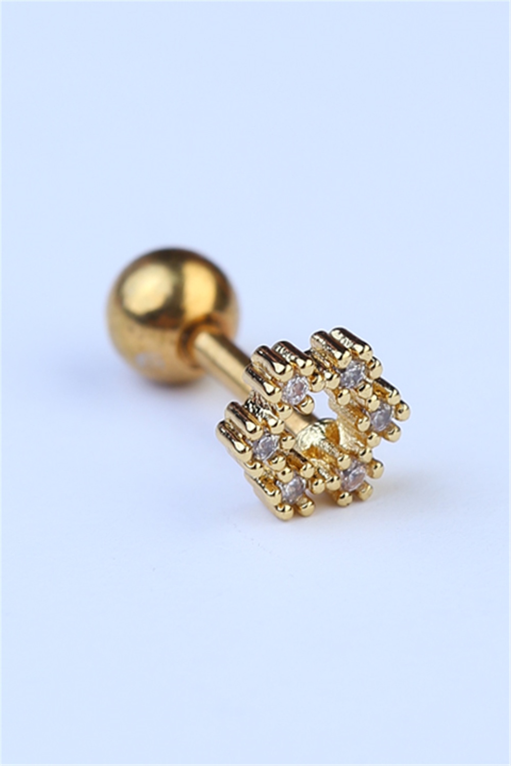 Taç Çiçek Gold Piercing