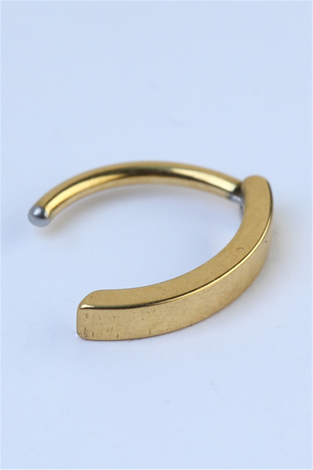 Tam Tur Elips Göbek Gold Piercing