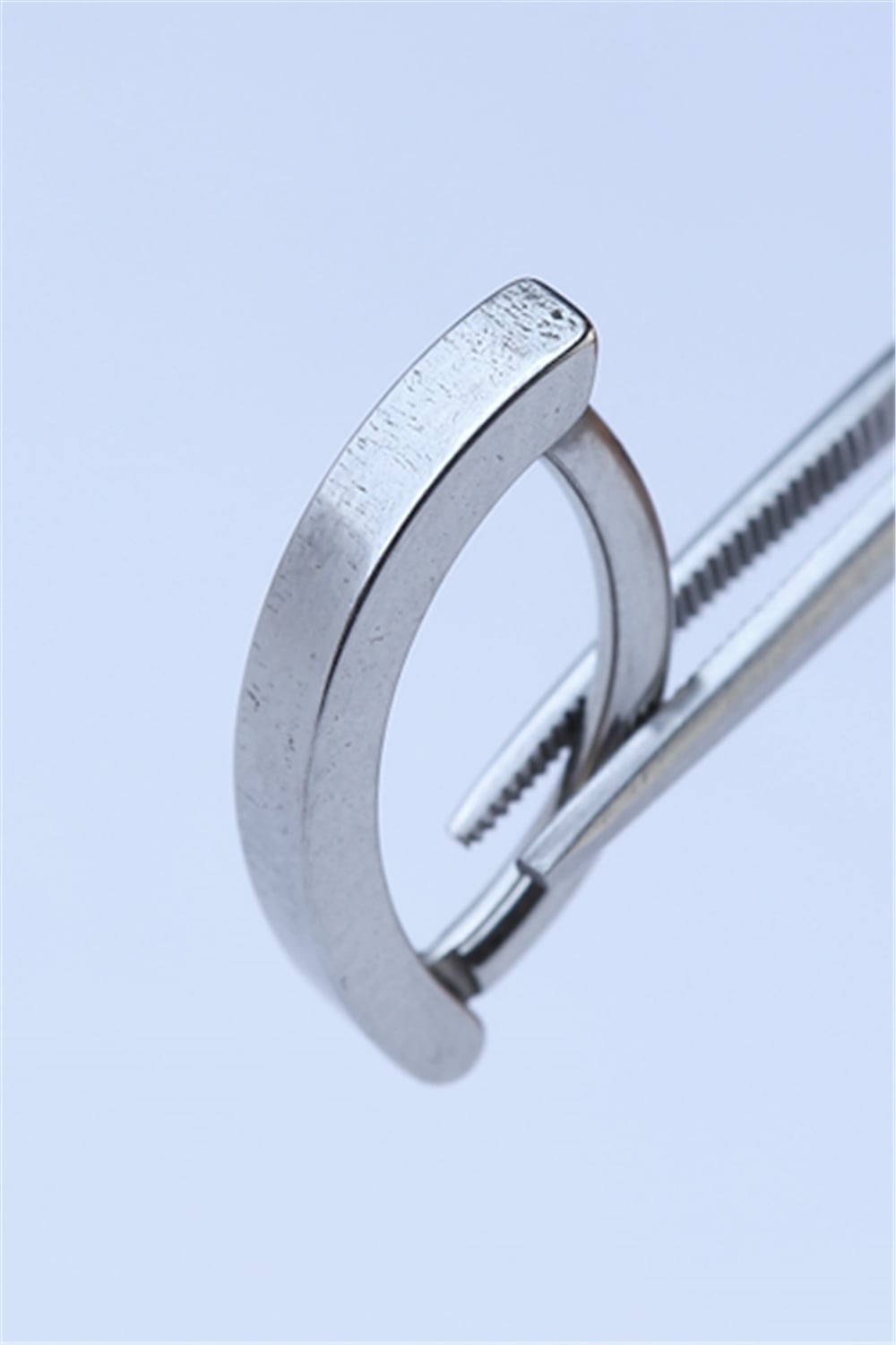 Tam Tur Elips Göbek Silver Piercing