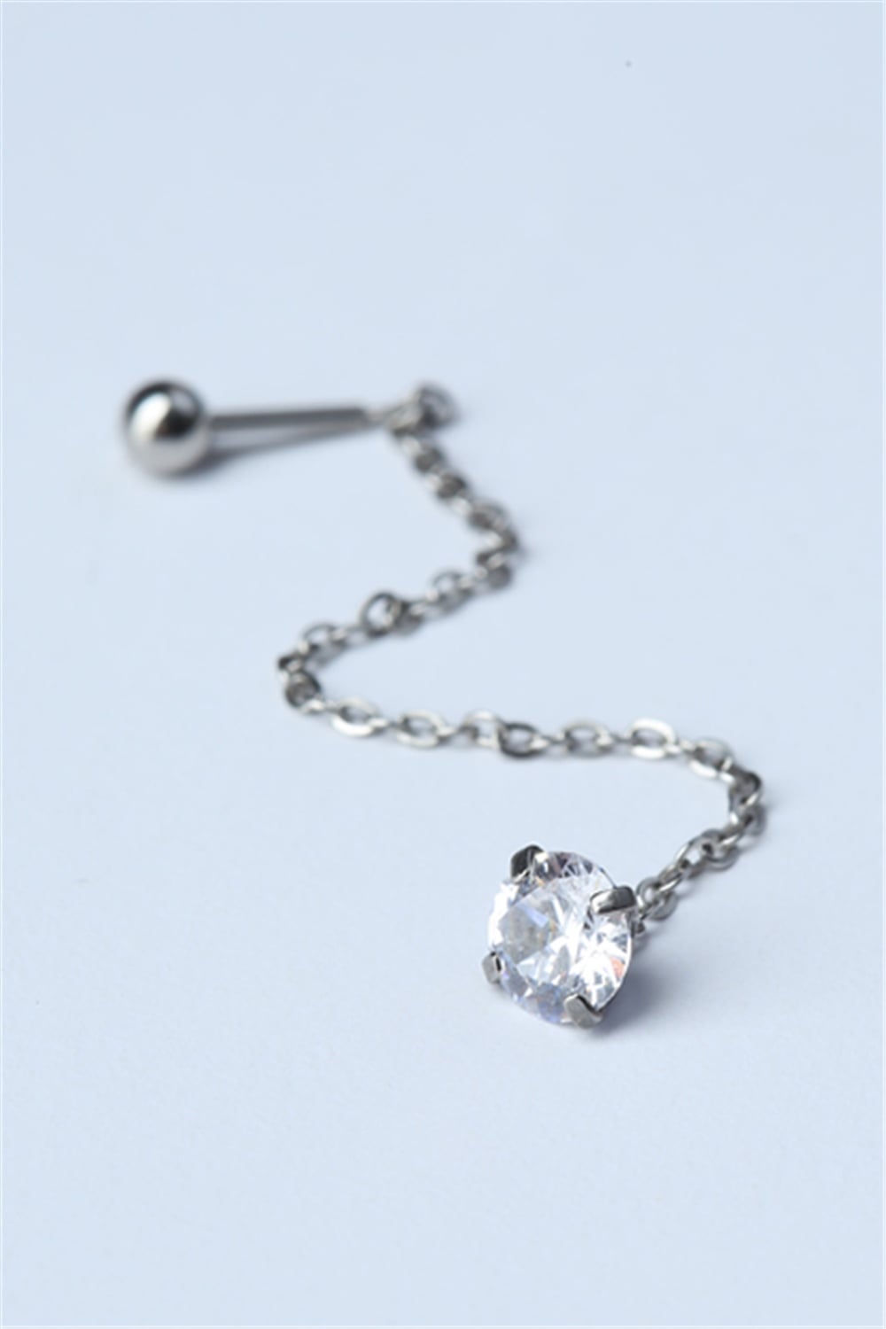 Taşlı Sarkaç (Küpe) Silver Piercing