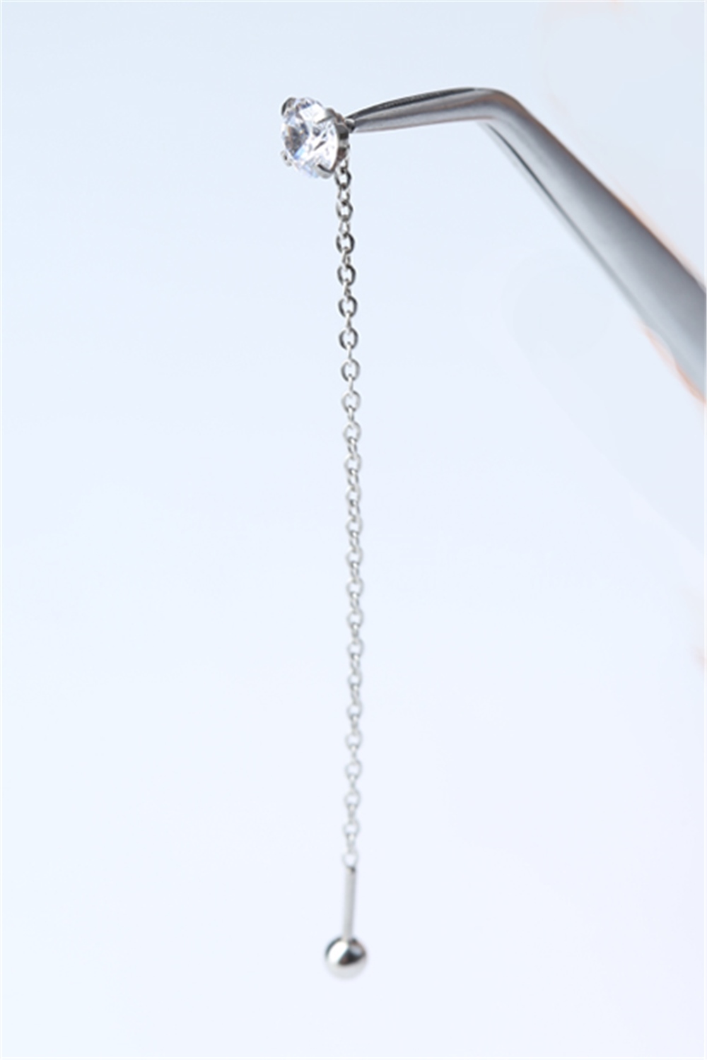 Taşlı Sarkaç (Küpe) Silver Piercing