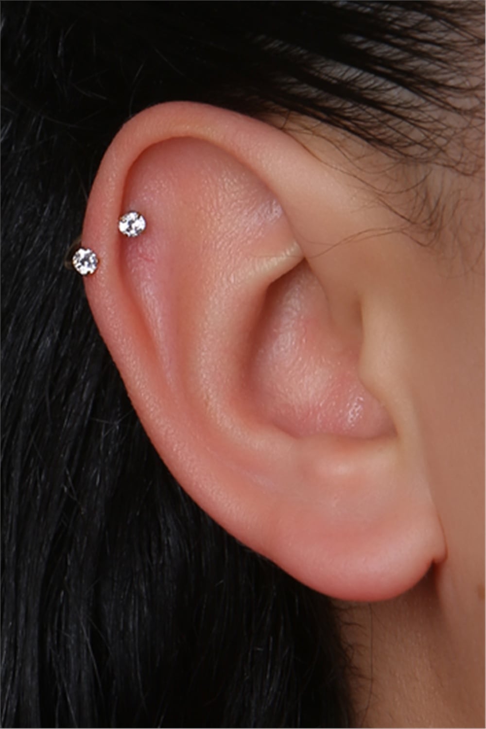 Taşlı Yarımay Gold Piercing 