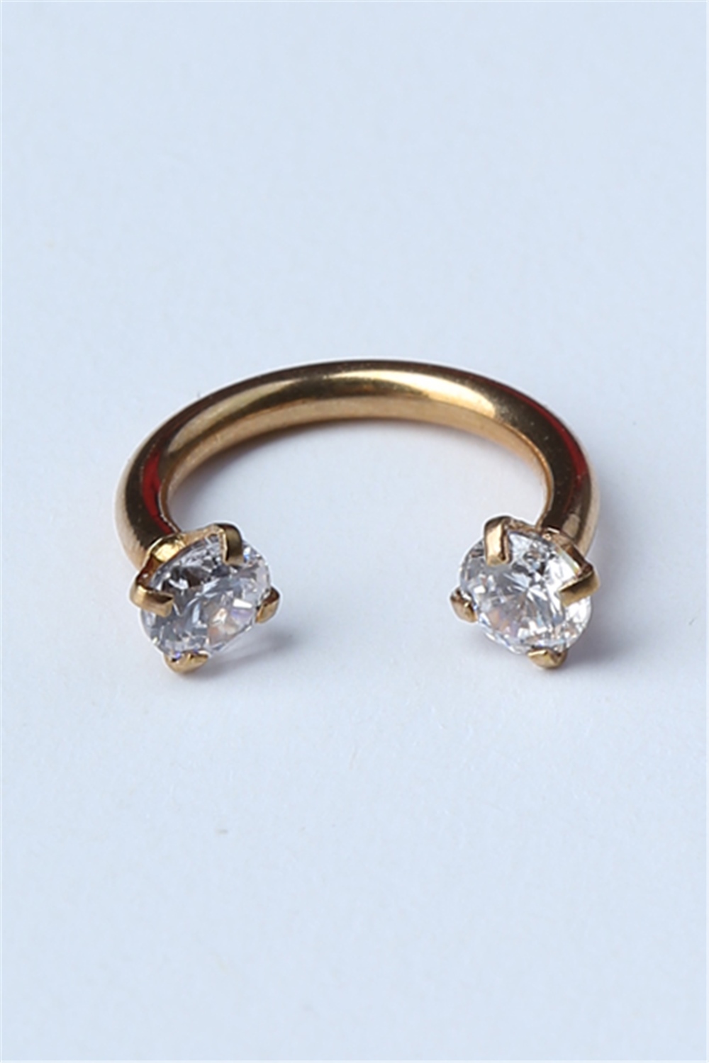 Taşlı Yarımay Gold Piercing 
