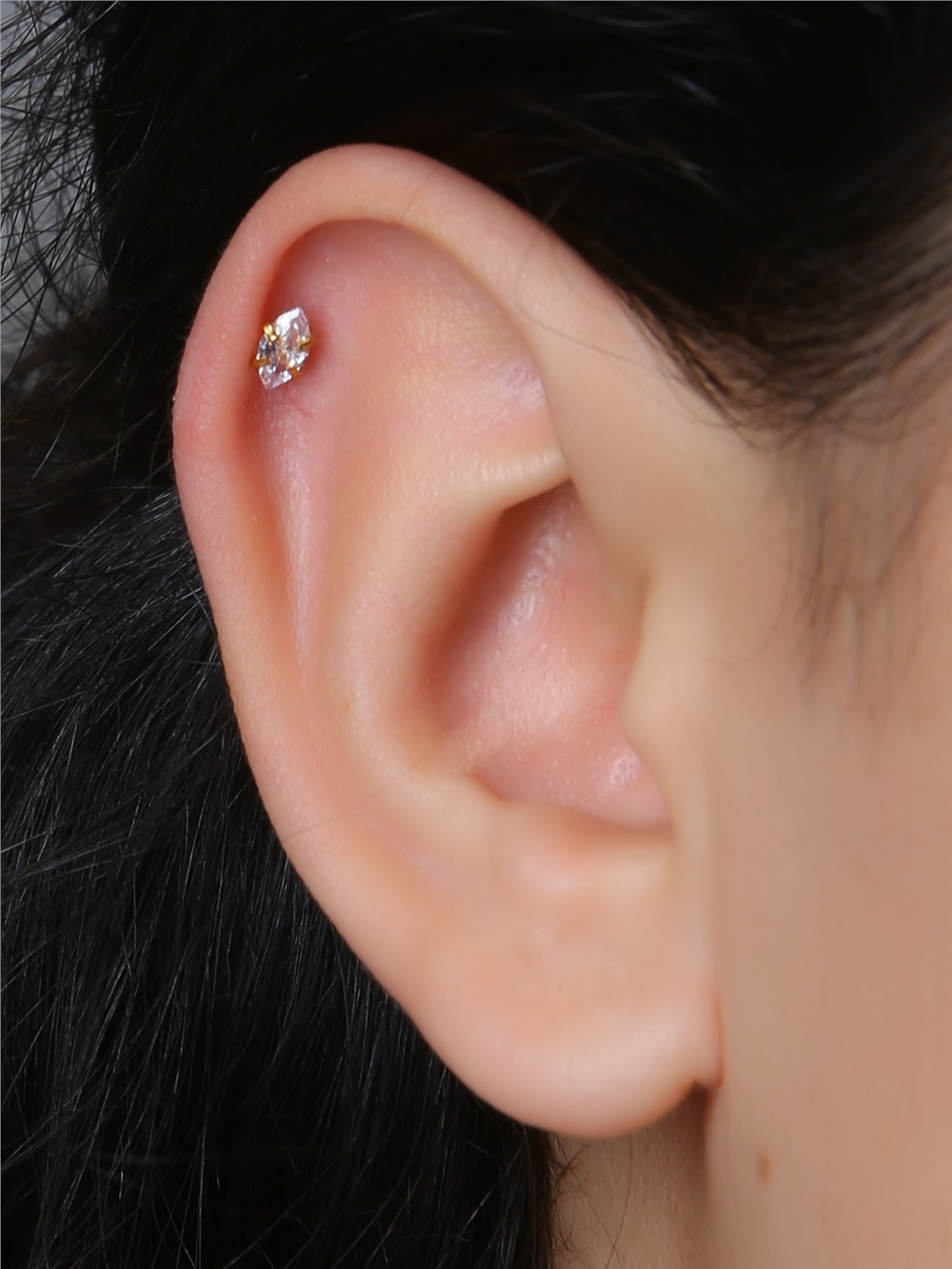 Tekli Markiz Gold Piercing