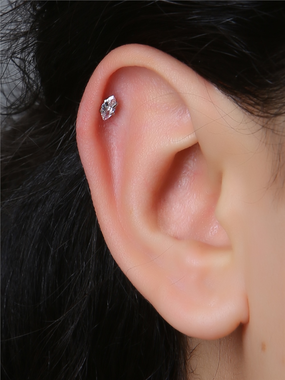 Tekli Markiz Silver Piercing
