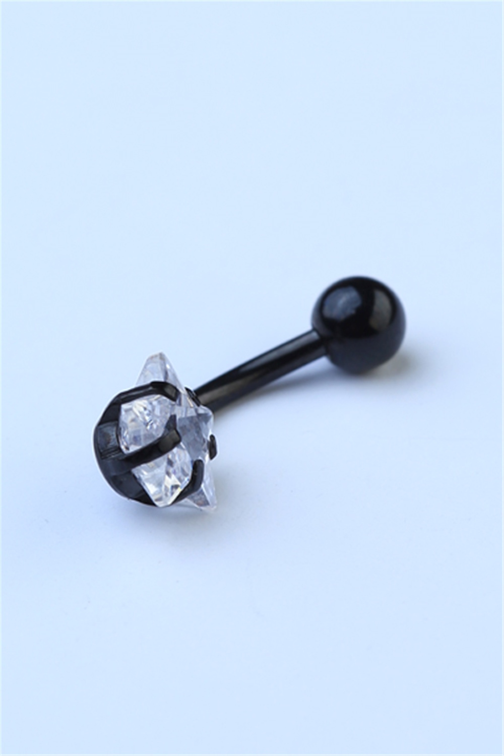 Toplu Yıldız Göbek Siyah Piercing