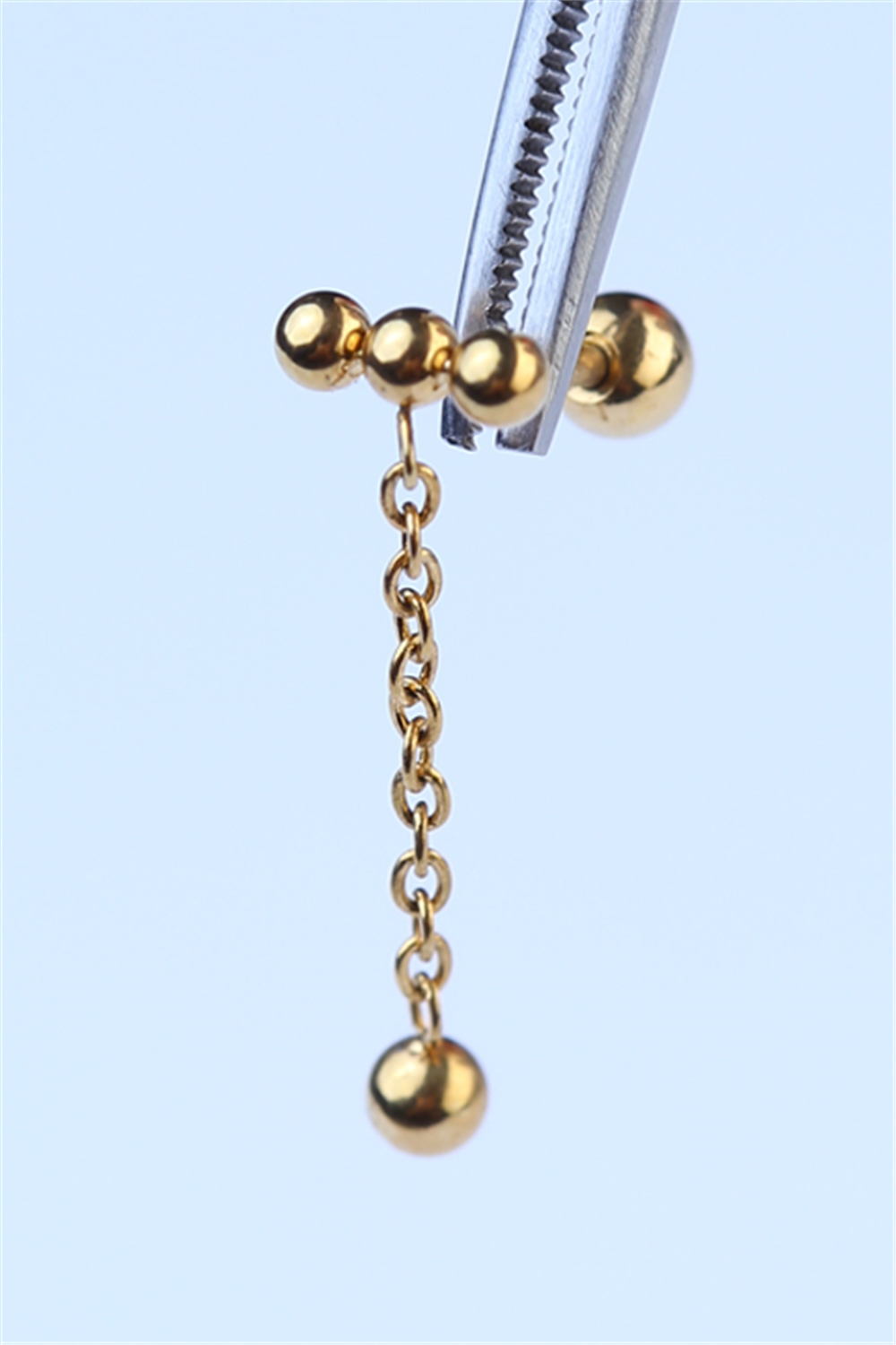 Üç Top Sallantı Gold Piercing