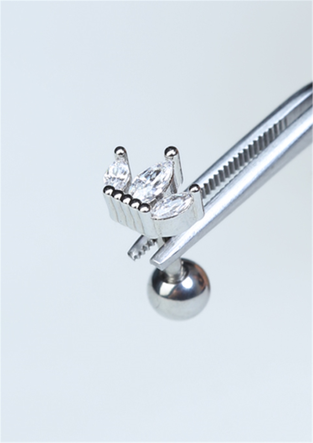 Üçlü Markiz Silver Piercing