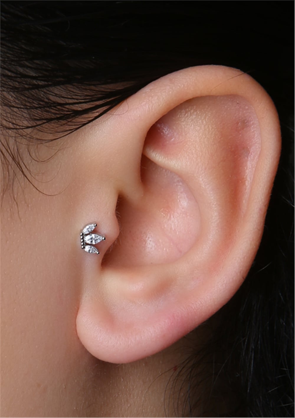 Üçlü Markiz Silver Piercing