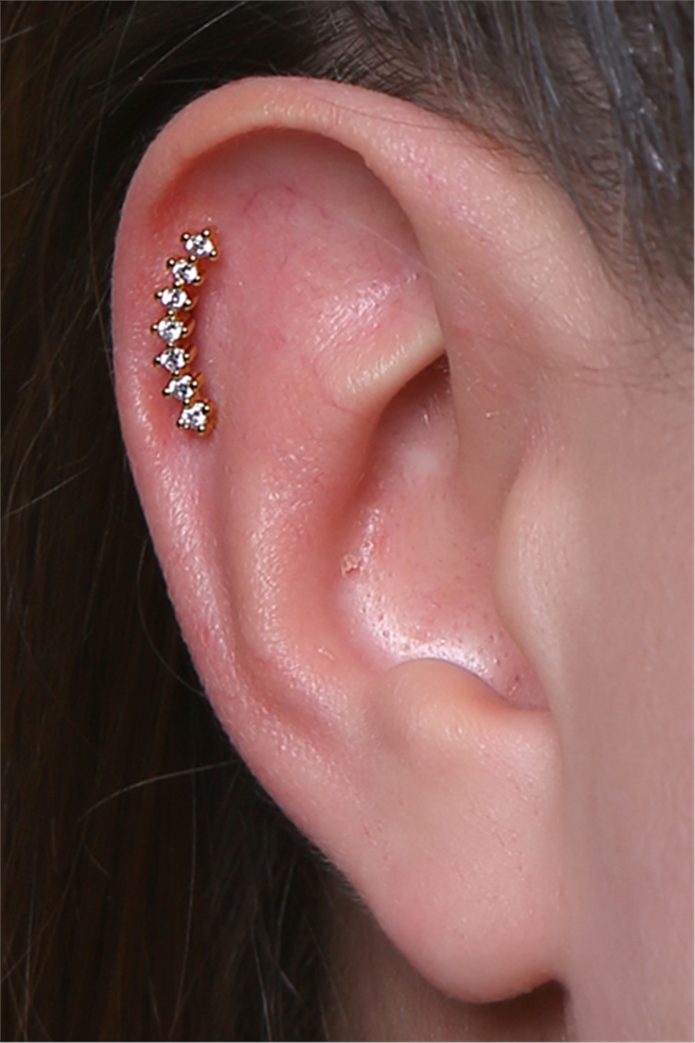 Yedili Arc Gold Piercing
