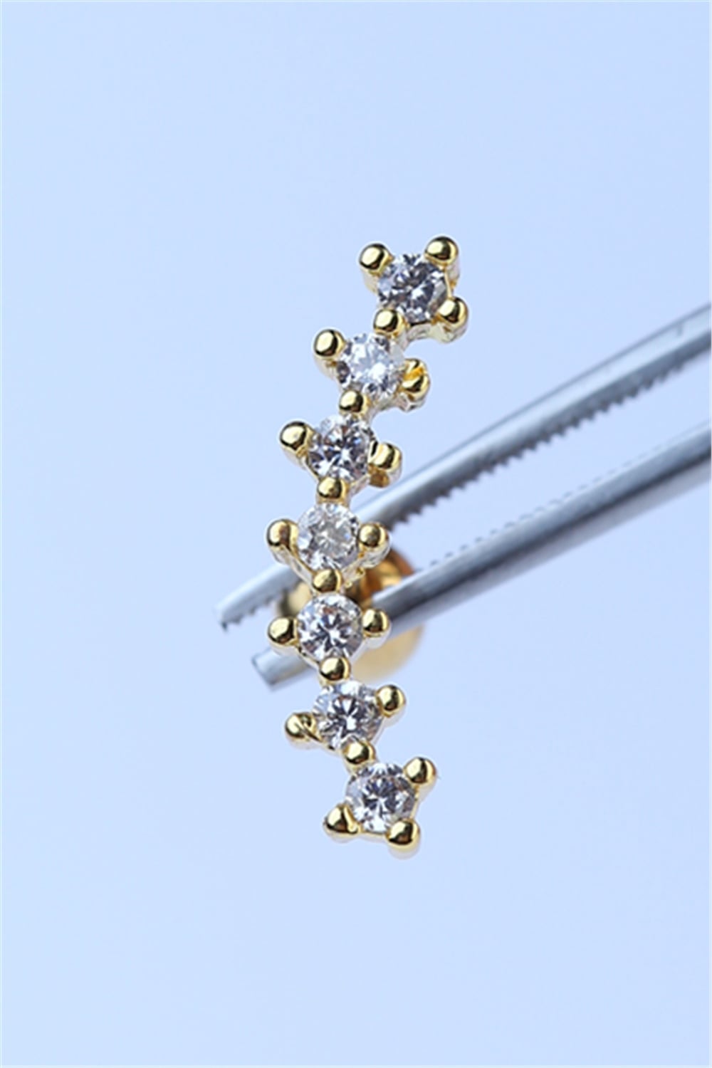 Yedili Arc Gold Piercing
