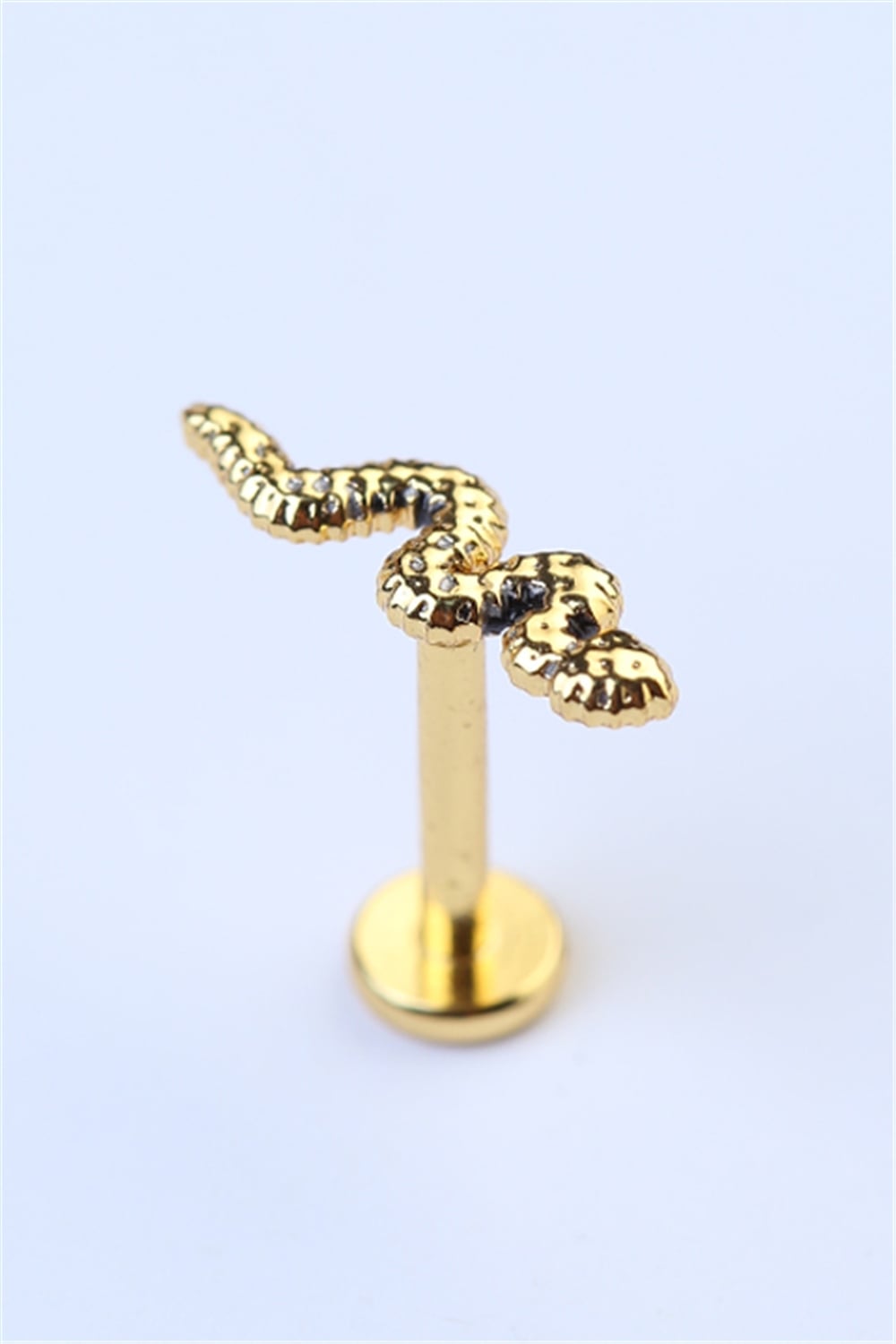 Yılan Labret Gold Piercing