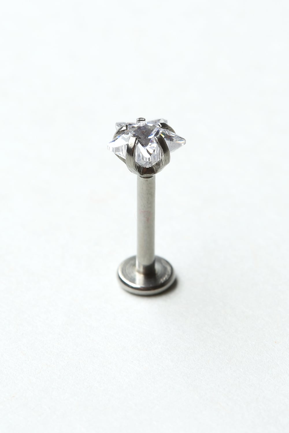 Yıldız Taş Labret Büyük Boy Silver Piercing