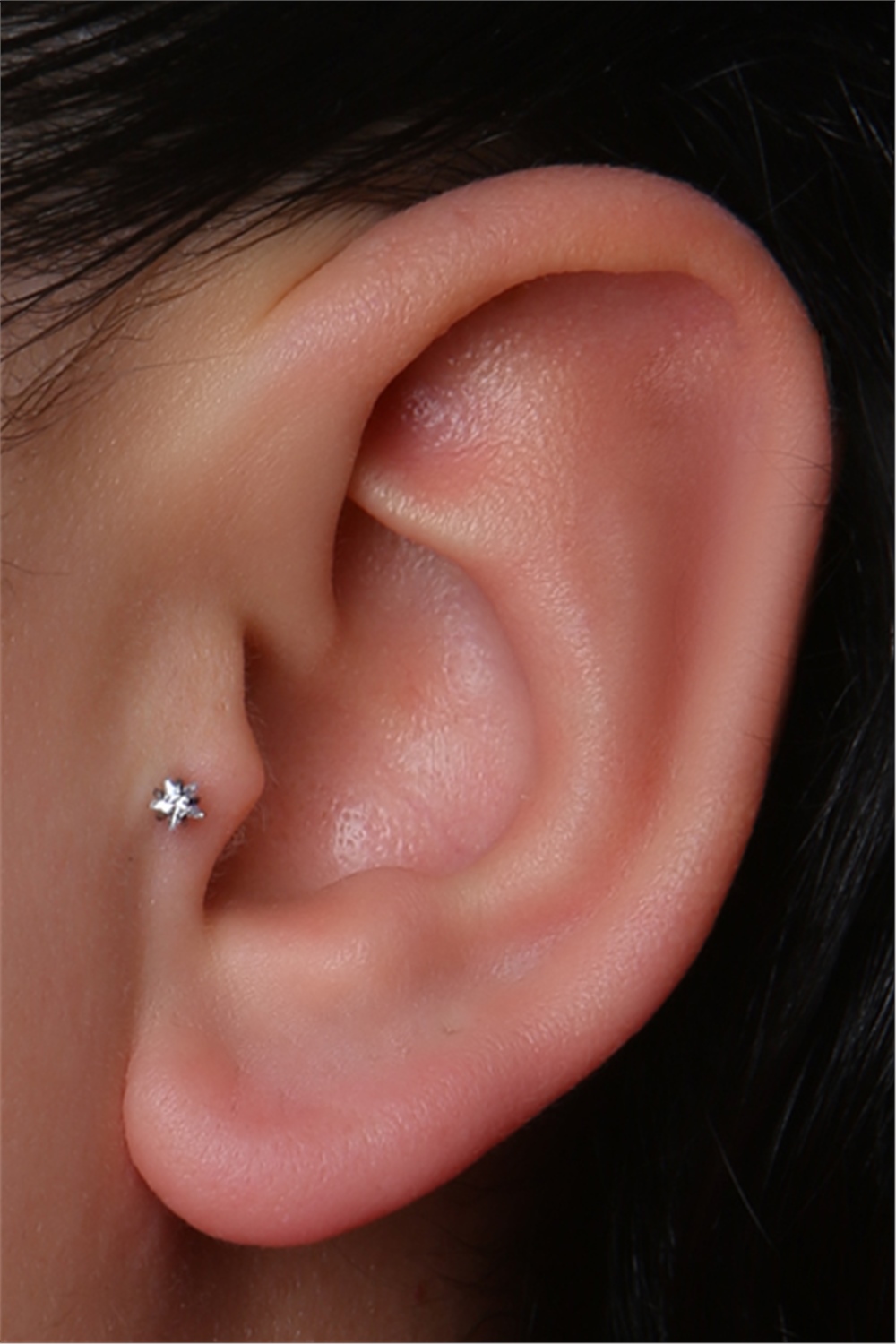 Yıldız Taş Labret Küçük Boy Silver Piercing