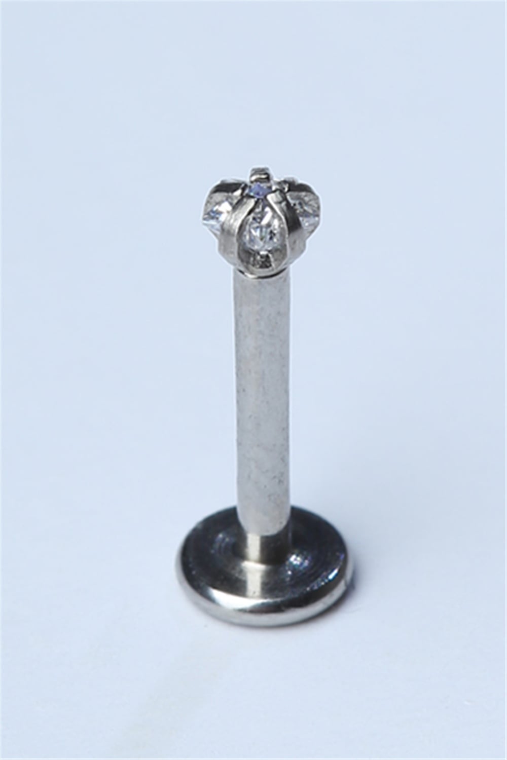 Yıldız Taş Labret Mini Boy Silver Piercing 