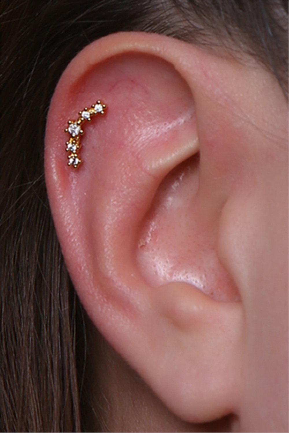 Yıldızlı Arc Gold Piercing