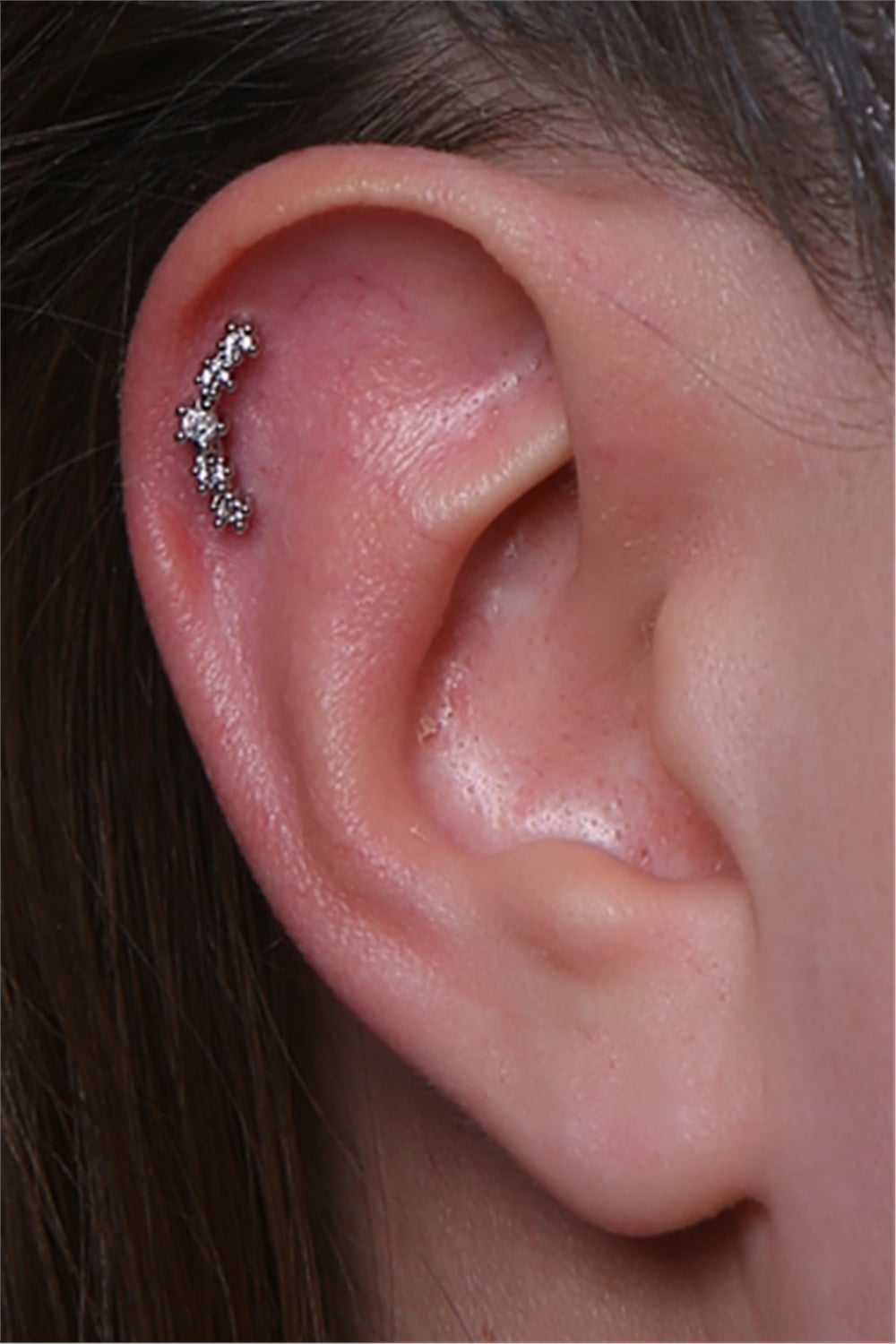 Yıldızlı Arc Silver Piercing