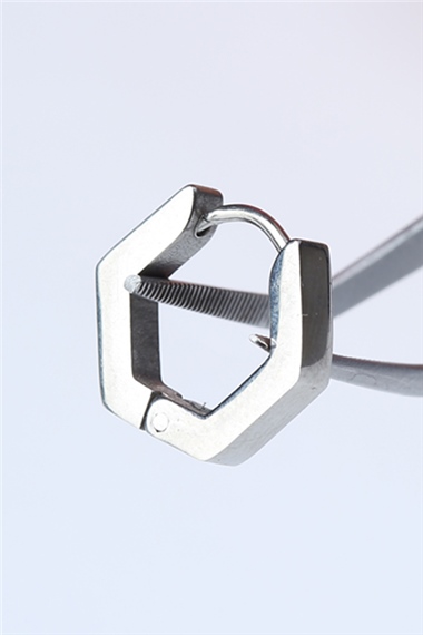 Altıgen (Küpe) Silver Piercing