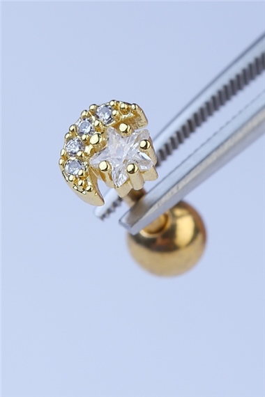Ay Yıldız Gold Piercing