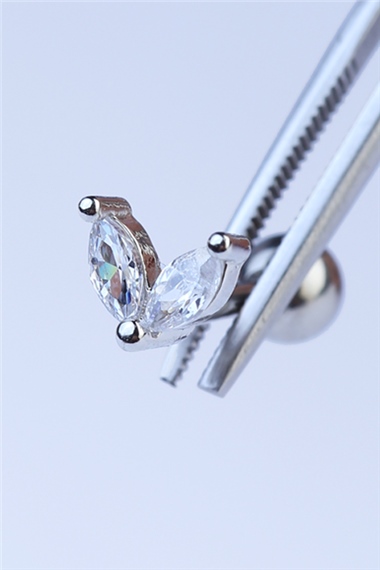 Chevron Silver Piercing 