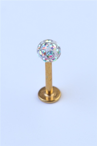Disco Labret Gold Piercing