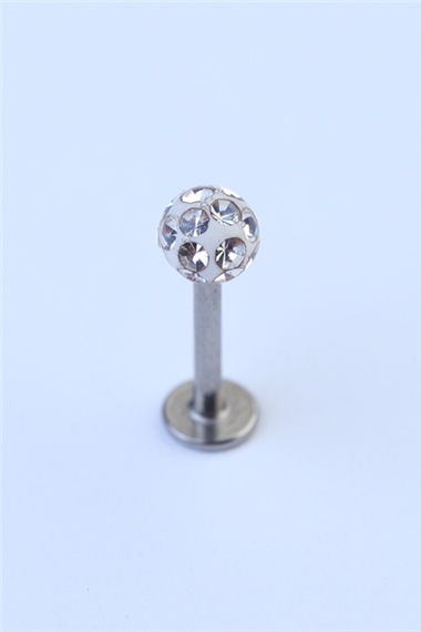 Disco Labret Silver Piercing