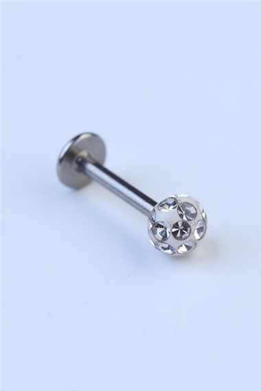 Disco Labret Silver Piercing