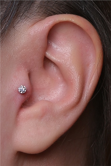 Disco Labret Silver Piercing