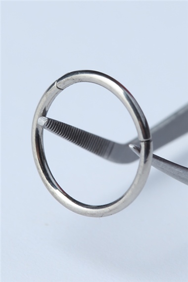Düz Gizli Kilit Büyük Boy Halka Silver Piercing