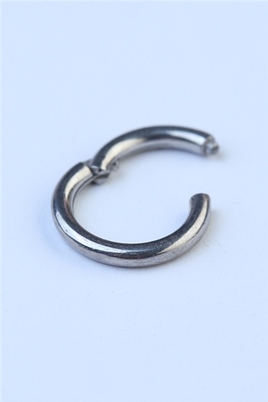 Düz Gizli Kilit Halka Mini Boy Silver Piercing