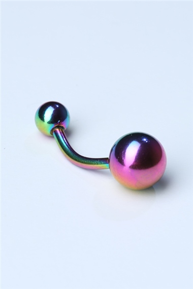 Düz Göbek Hologram Piercing