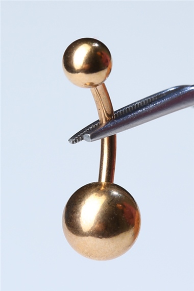 Düz Göbek Rose Gold Piercing